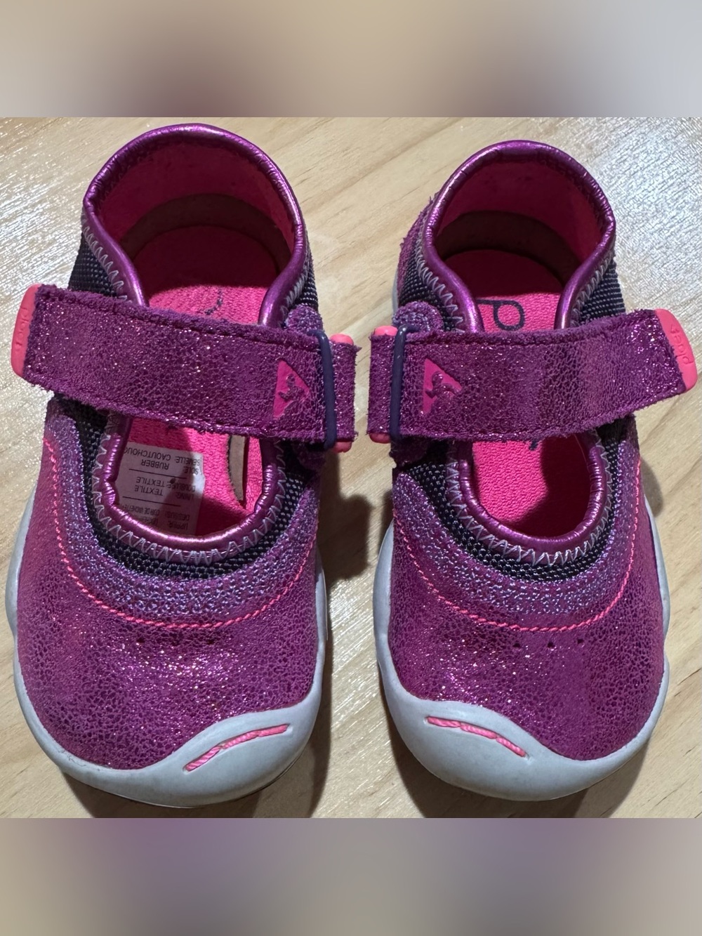 PLAE Emme Metallic Mary Jane Sneakers, sz 6